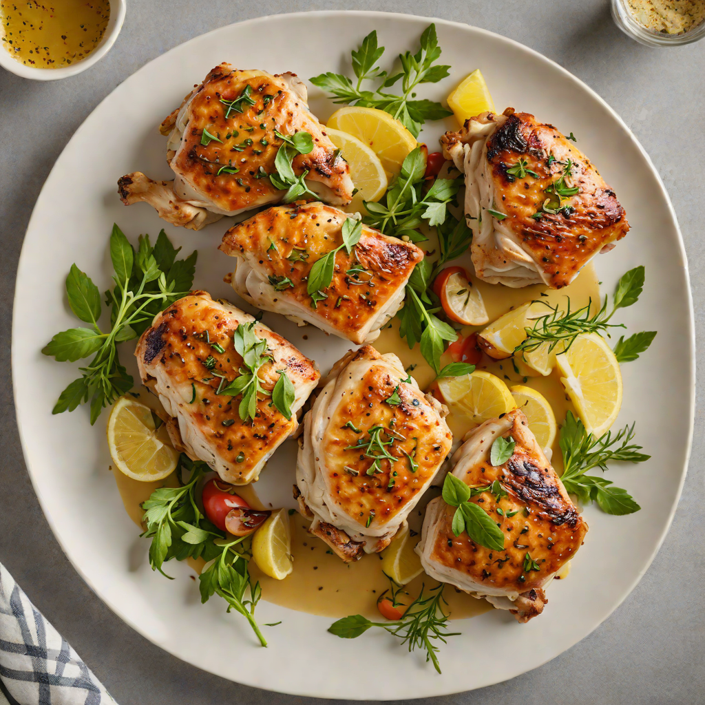Pan-Seared Half-Butter Herb Chicken Thighs