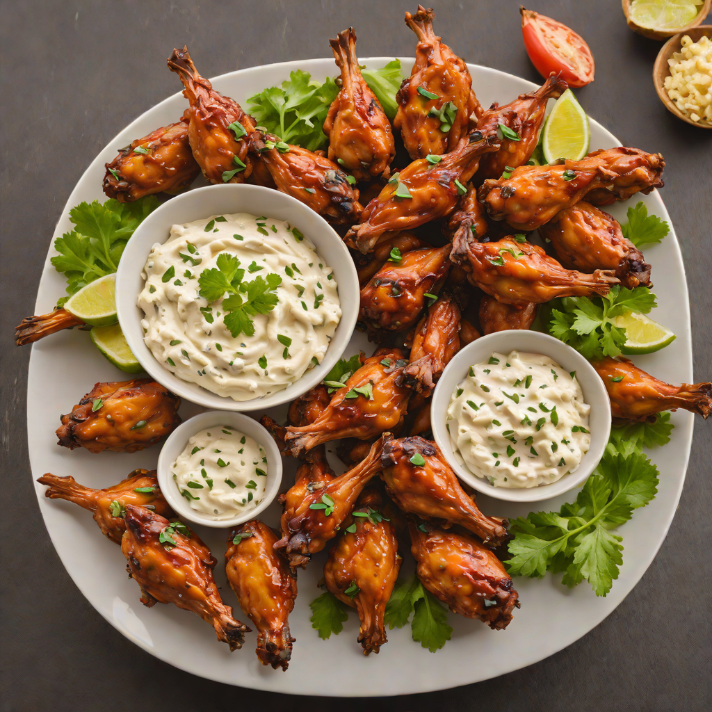 Buffalo Wing-Style Smoked Chicken Wings with Blue Cheese Dip