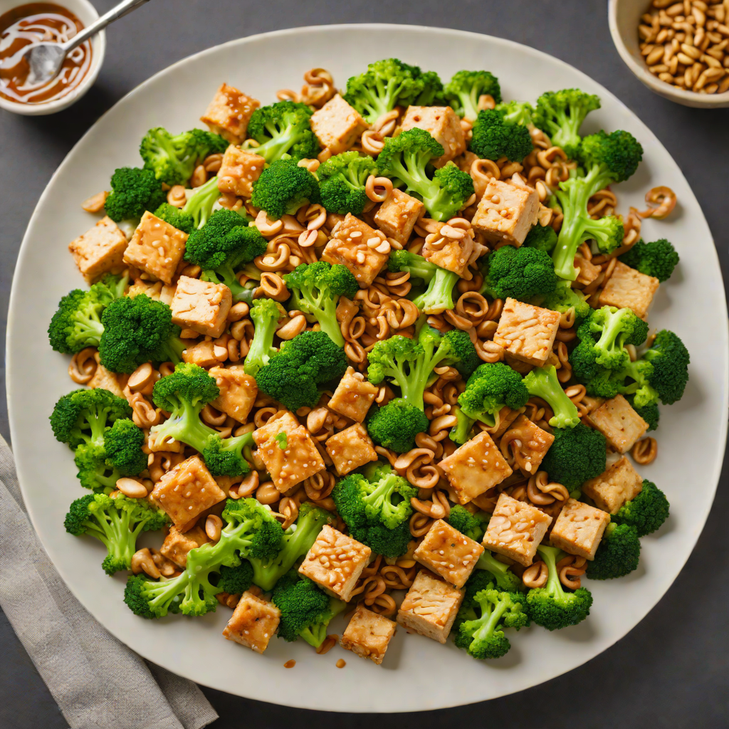 Spicy Tofu Stir-Fry with Cashews and Broccoli