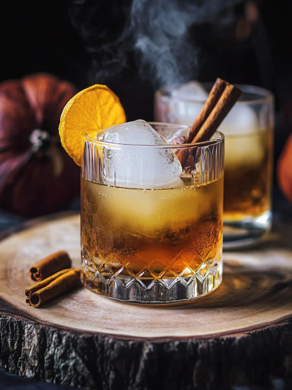 Smoky Cinnamon Spiced Old Fashioned