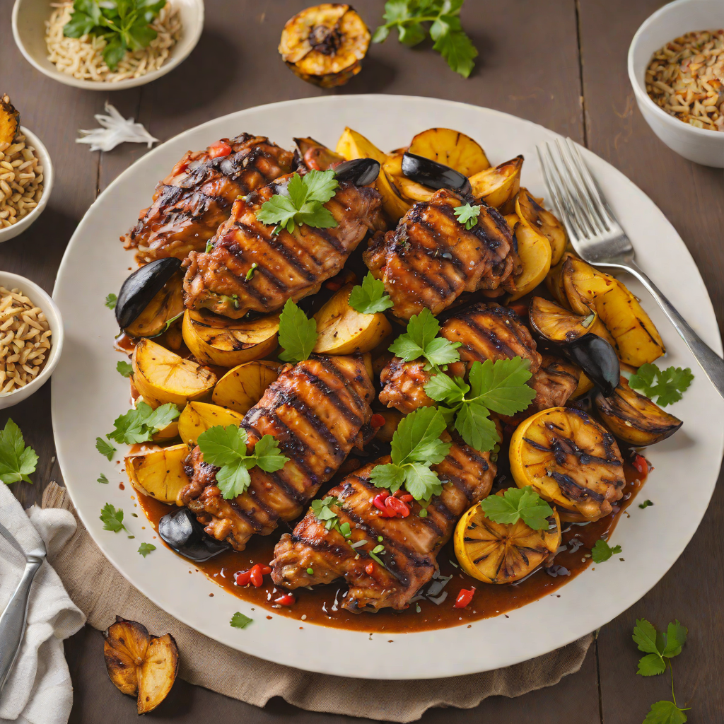 One-Pot Spicy Caribbean Jerk Chicken with Sweet Plantains