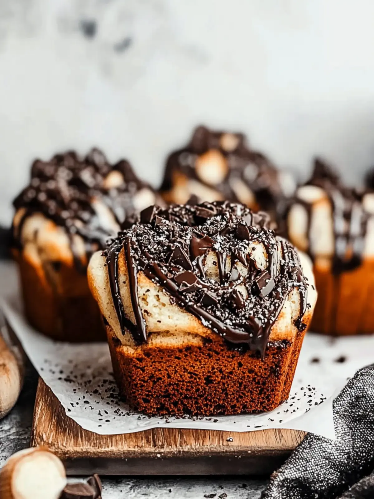 Espresso-Infused Chocolate Walnut Muffins