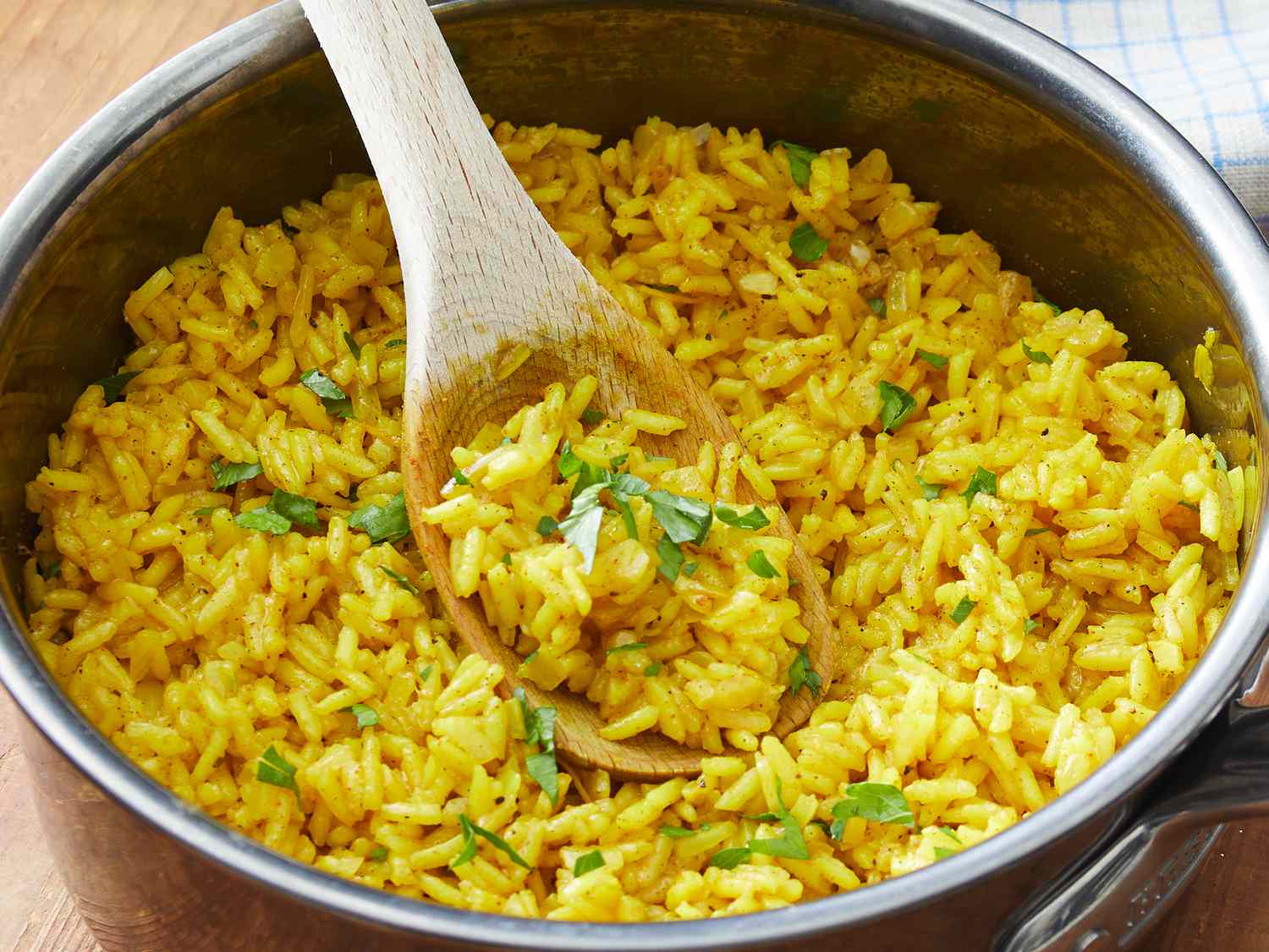 Saffron-Infused Basmati Rice Pilaf with Toasted Nuts and Raisins