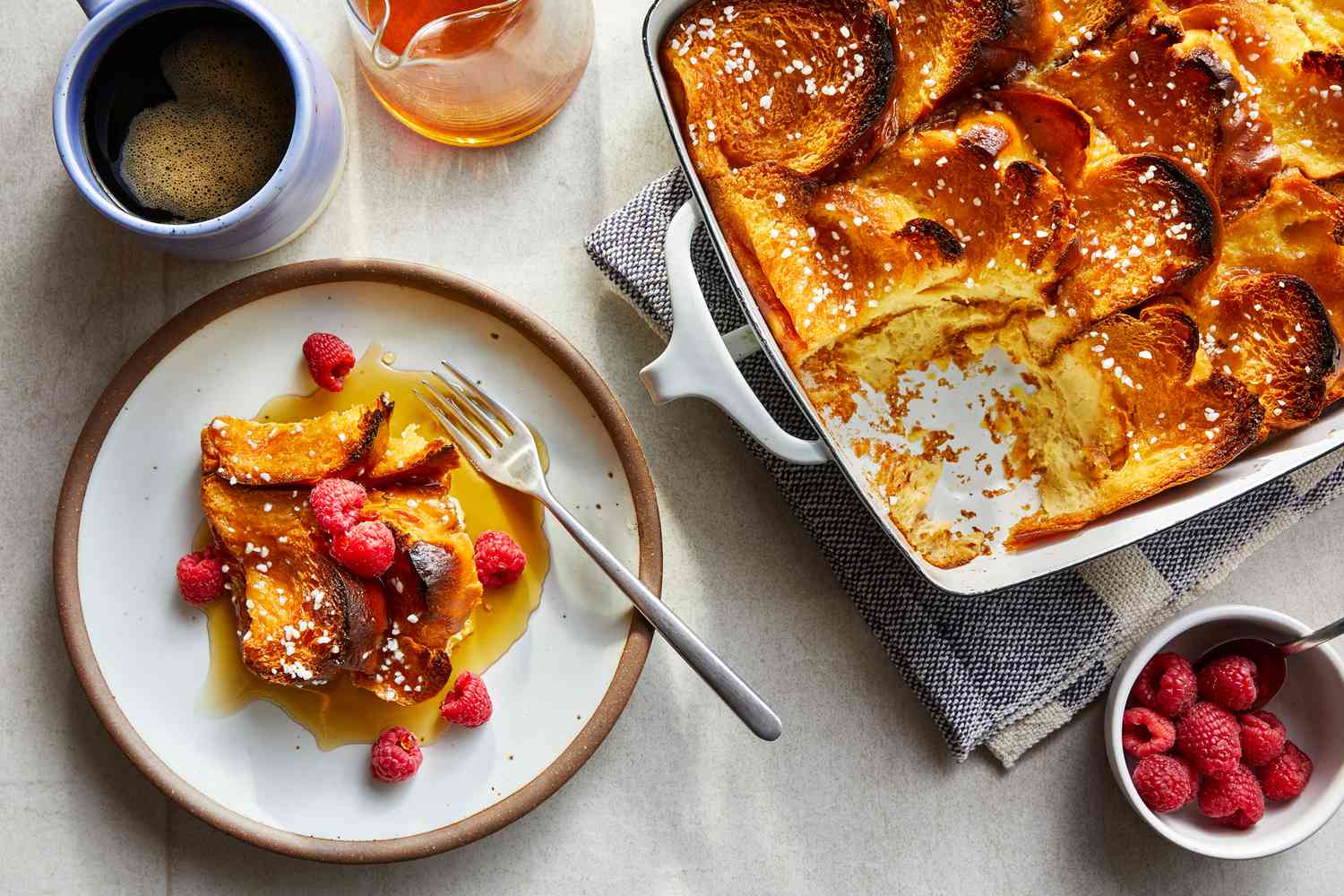 Maple-Glazed Cardamom Latte French Toast