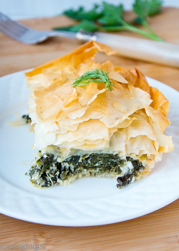 Phyllo-Wrapped Spinach and Feta Pie with Dill