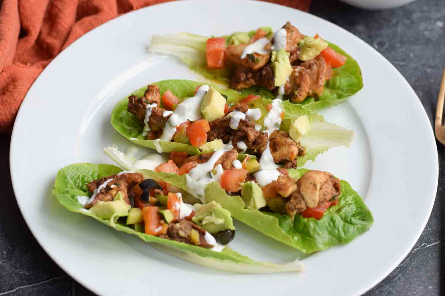 Keto Chicken Shawarma Lettuce Wraps