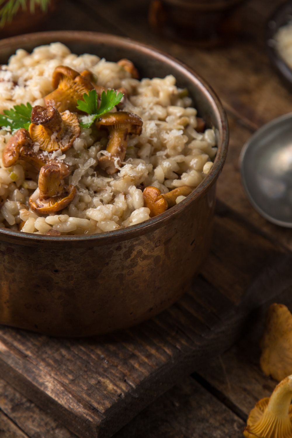 Oven-Baked Risotto with Wild Mushrooms and Parmesan