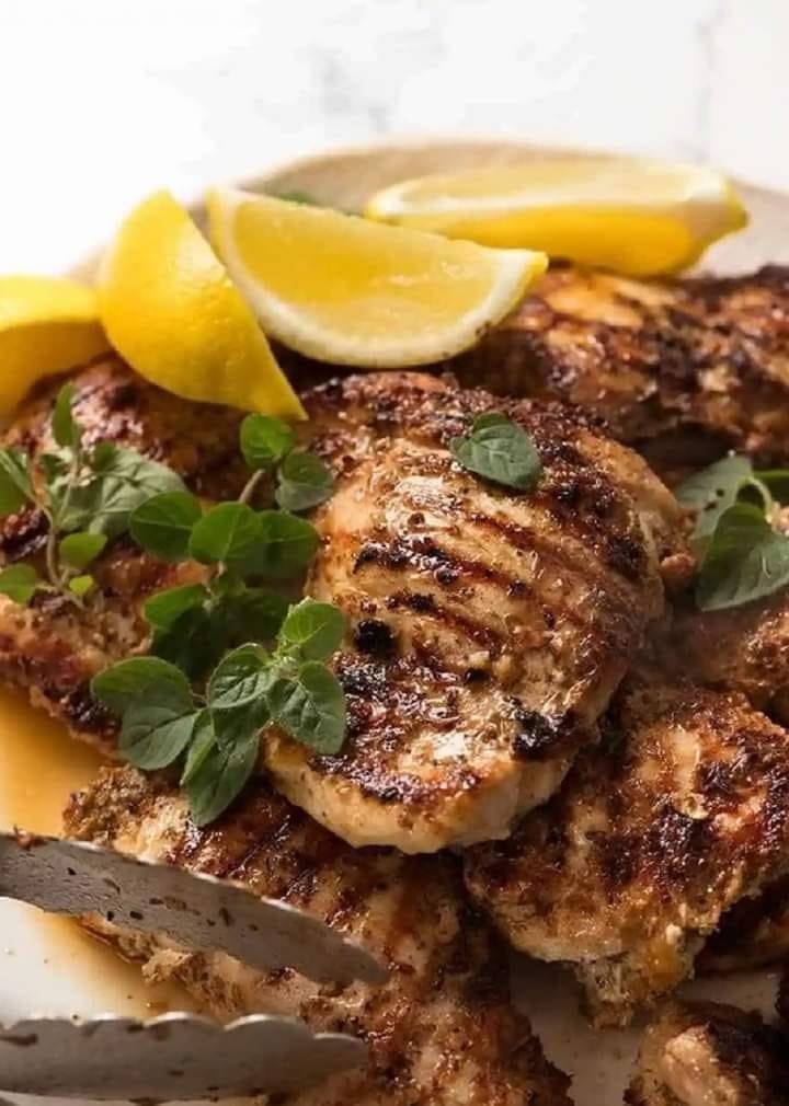 Lemon-Herb Grilled Chicken with Asparagus