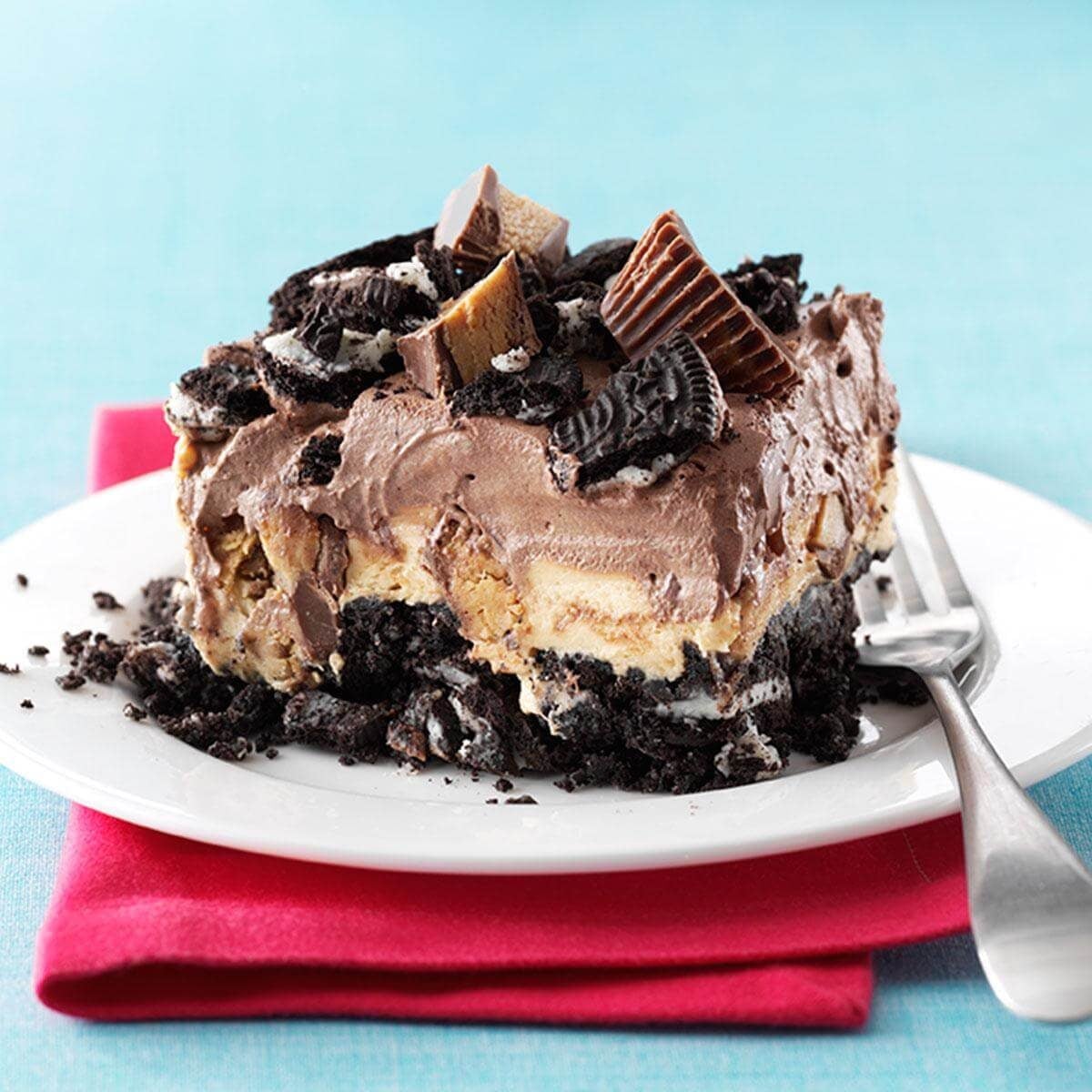 No-Bake Chocolate Peanut Butter Layer Dessert