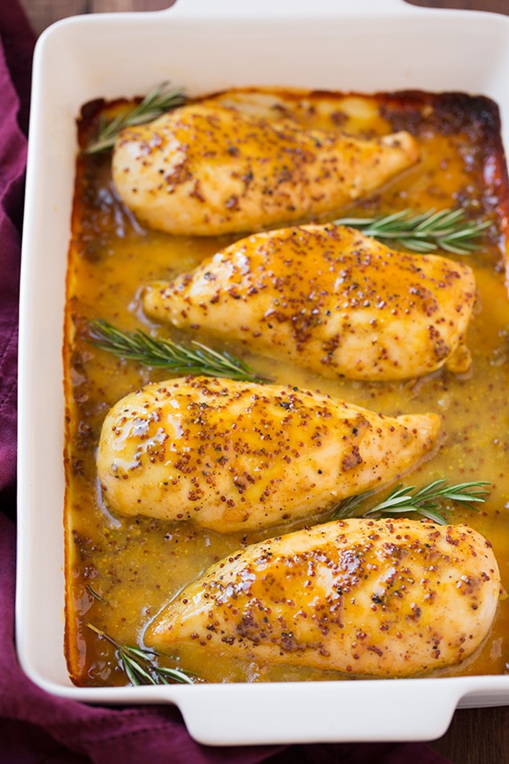 Sautéed Chicken Breast with Honey-Mustard Glaze