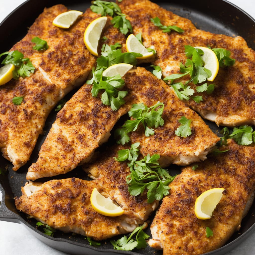 Seared Cajun-Spiced Catfish with Spicy Remoulade