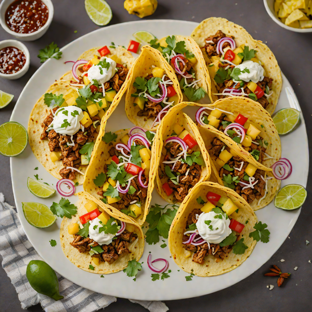Spiced Rum and Pineapple Street Tacos