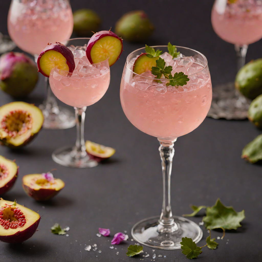 Sparkling Prickly Pear Gin Fizz