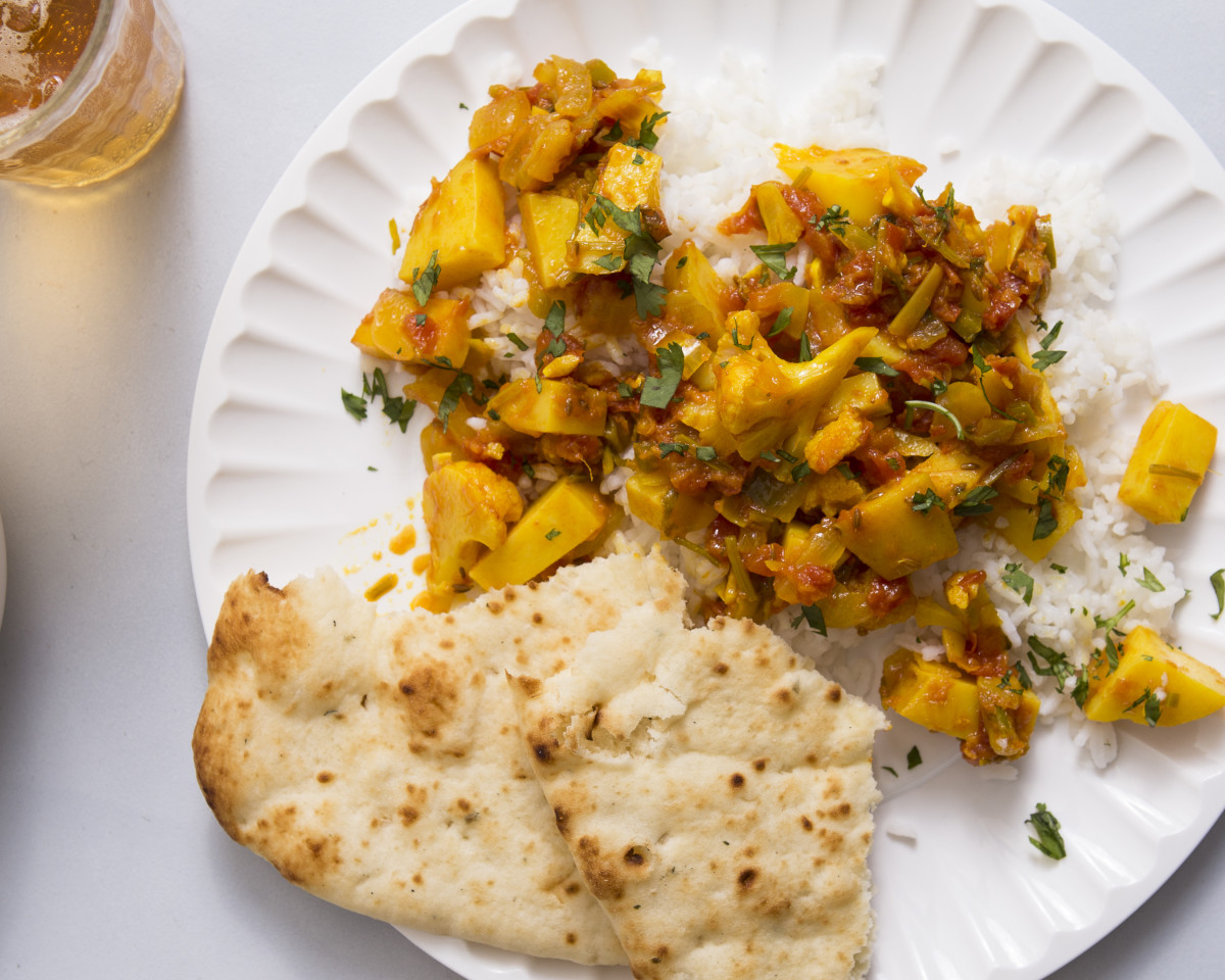 Aloo Gobi with Yogurt Raita