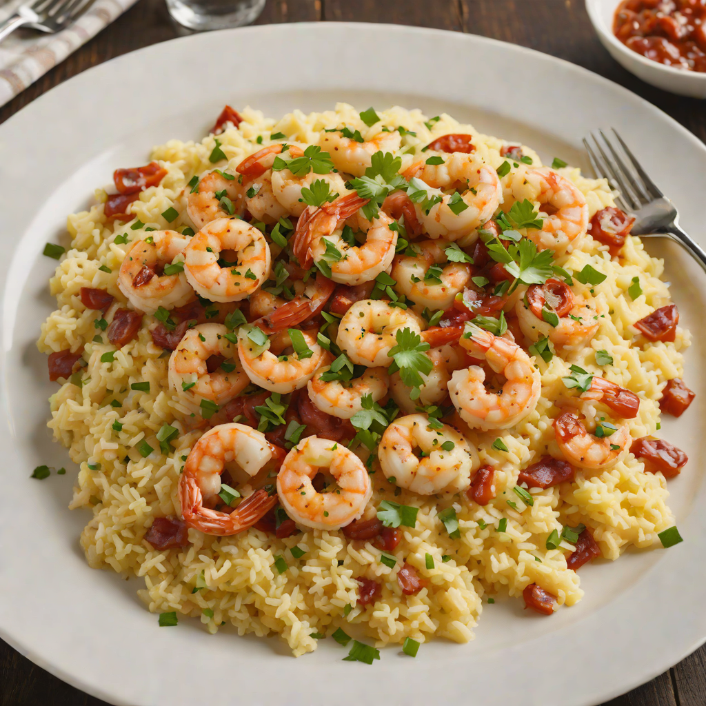 Southern-Style Brunch Shrimp and Grits with Andouille Sausage