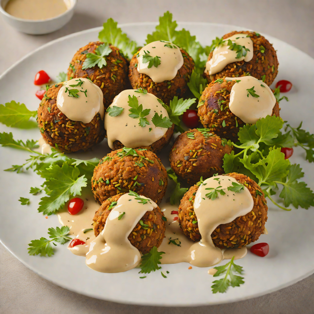 Half-Baked Mediterranean Falafel with Tahini Drizzle
