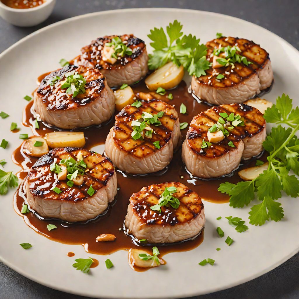 Pan-Seared Pork Medallions with Garlic Soy Glaze