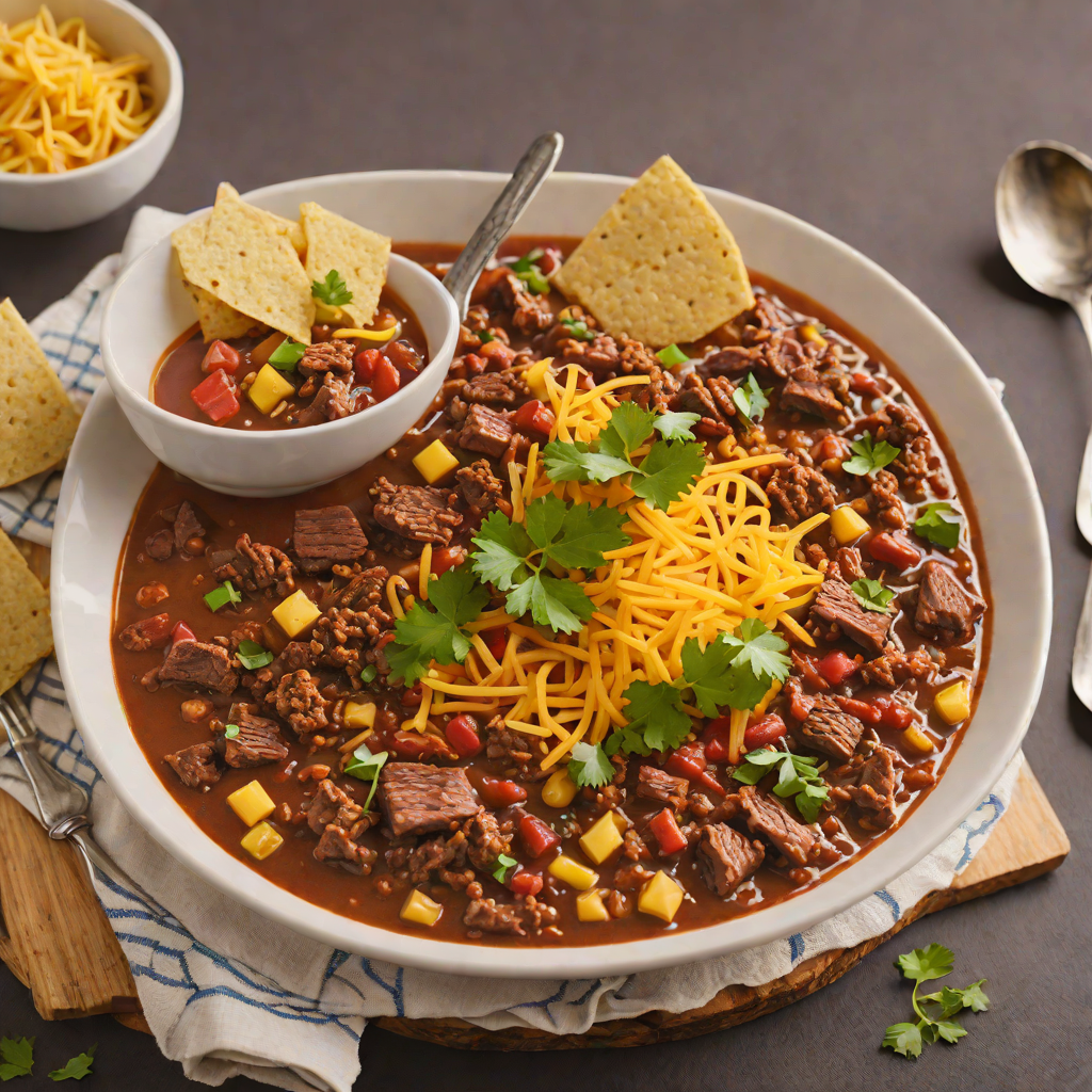 Spiced Texas Hill Country Chili with Smoked Beef