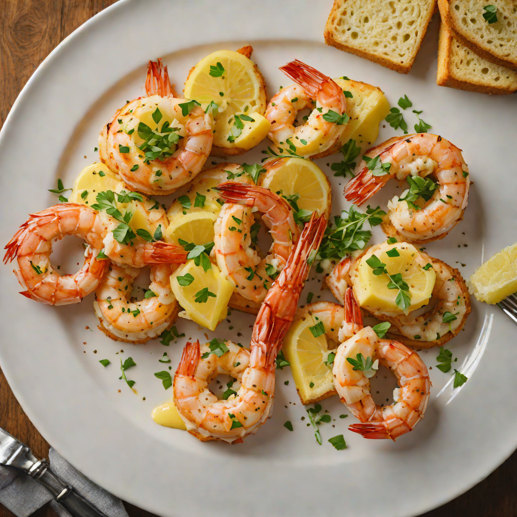 Pan-Seared Gulf Shrimp with Garlic Butter and Texas Toast