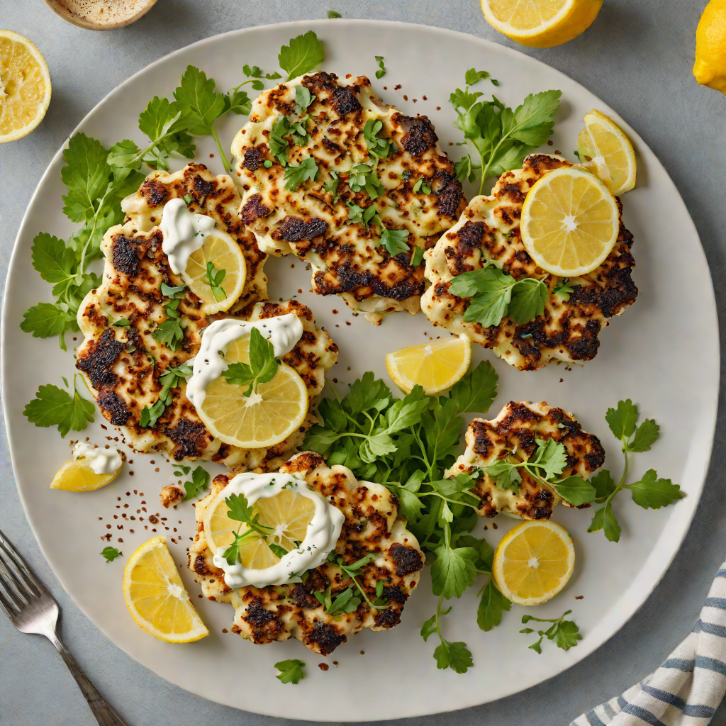 Grilled Za’atar Cauliflower Steaks with Lemon-Tahini Drizzle