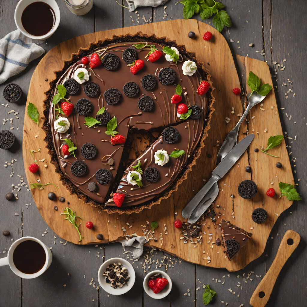 No-Bake Chocolate Oreo Ganache Tart