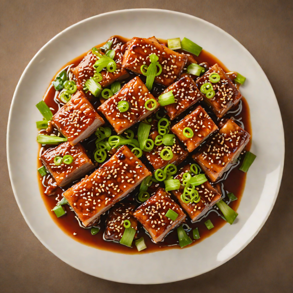 Korean-Style Spicy Braised Pork Belly with Scallions