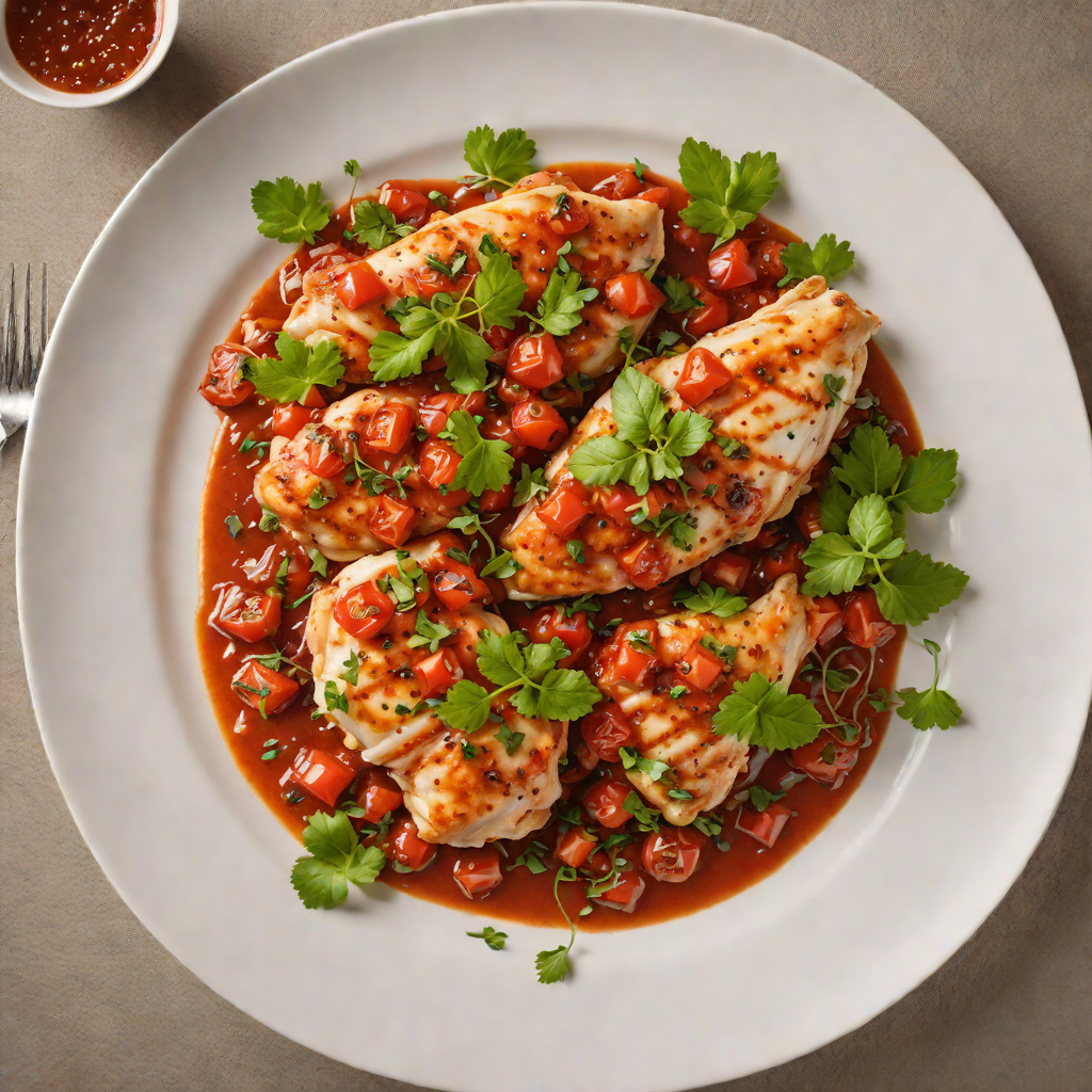 Pan-Seared Chicken with Spiced Turkish Tomato Sauce