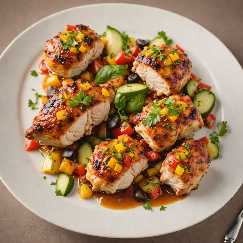 Pan-Seared Chicken Thighs with Summer Ratatouille
