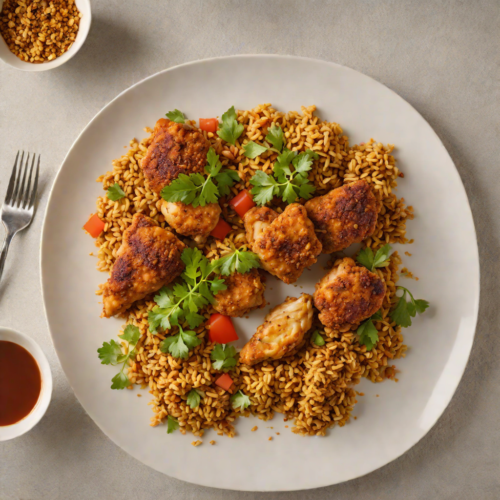 Sautéed Berbere-Spiced Chicken with Injera Crumble