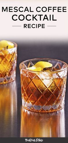 Coffee-Infused Mezcal Manhattan