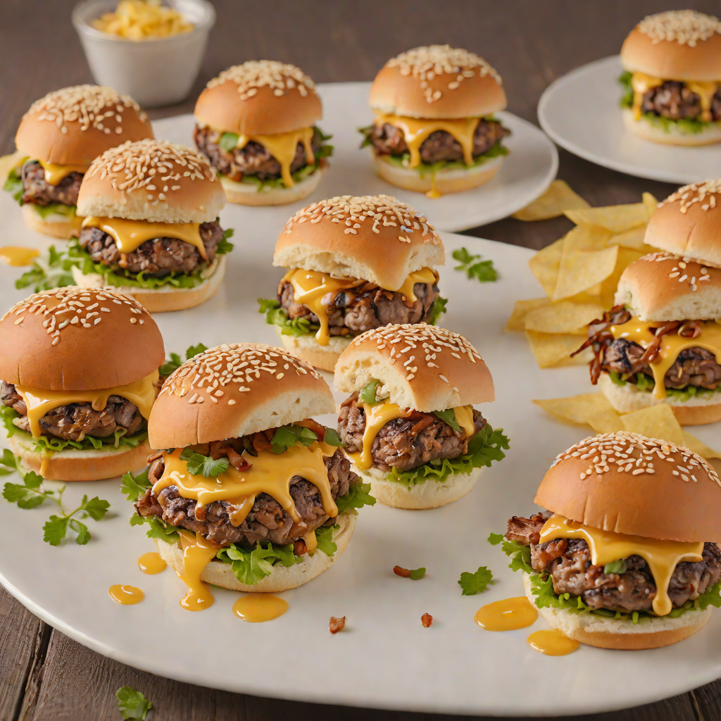 Grilled Smashburger Sliders with Caramelized Onions and Cheddar