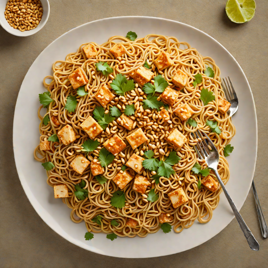 Quick Thai-Inspired Peanut Noodles with Tofu