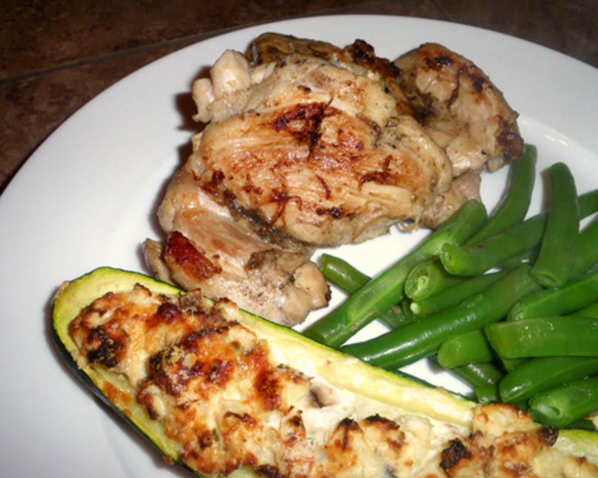 Vintage Martin Guitar-Spiced Chicken Thighs