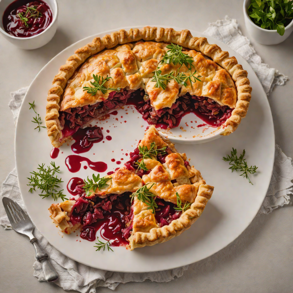 Australian Beef and Beetroot Pie with Thyme-Infused Pastry