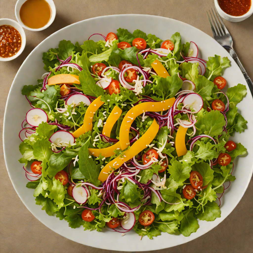 Mimiga Salad with Spicy Ponzu Dressing