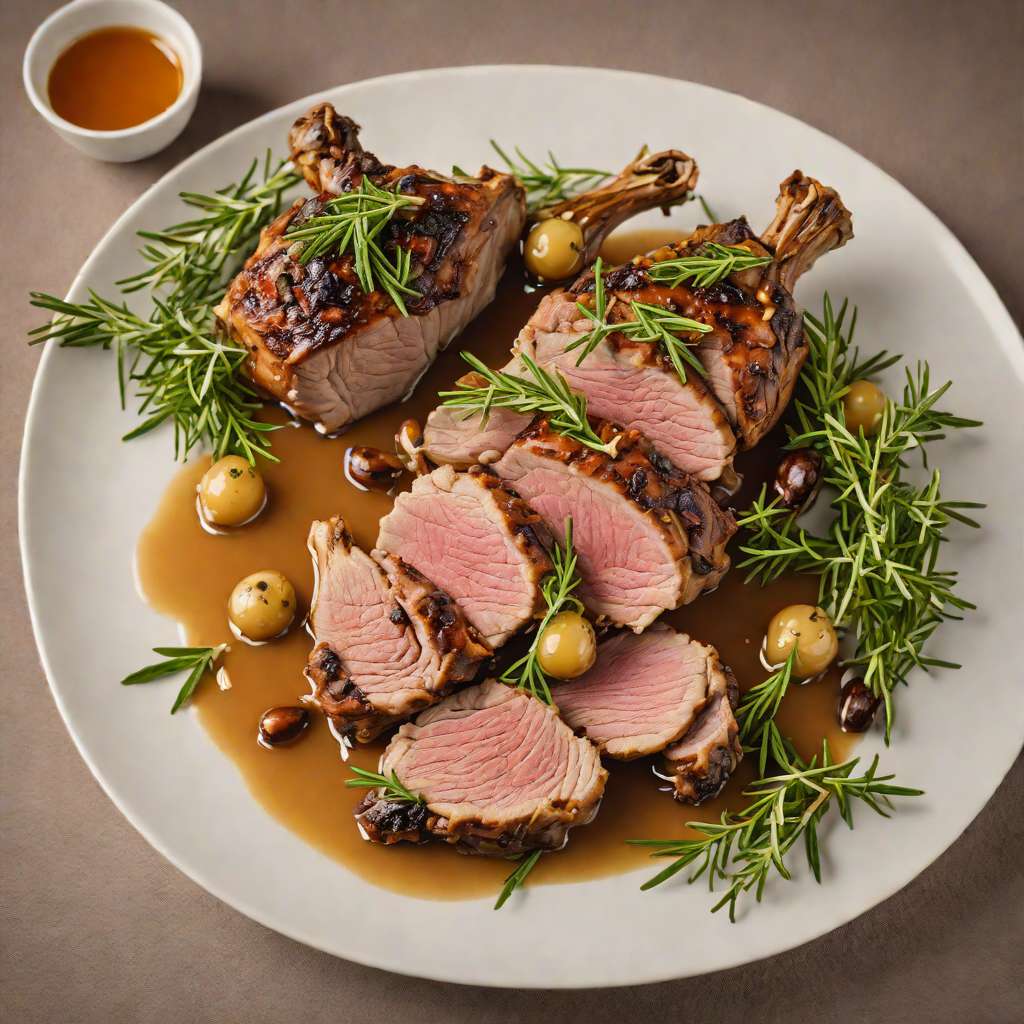 Slow-Roasted Lamb Shoulder with Rosemary and Eucalyptus Honey
