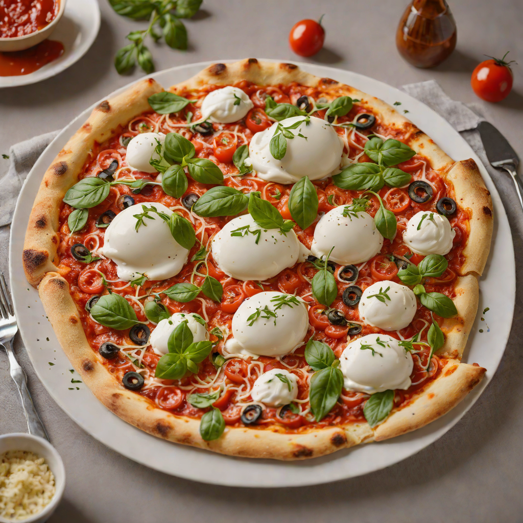 Wood-Fired Pizza with San Marzano Sauce and Burrata