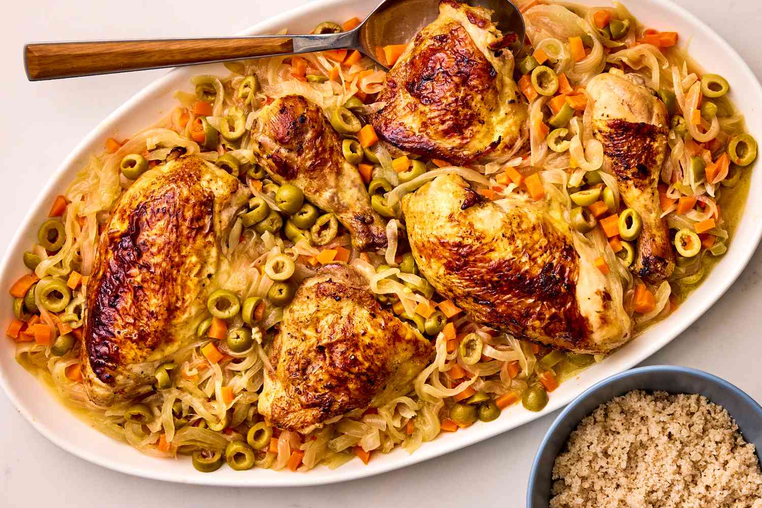 Grilled Chicken Yassa with Tangy Lemon and Onion Sauce