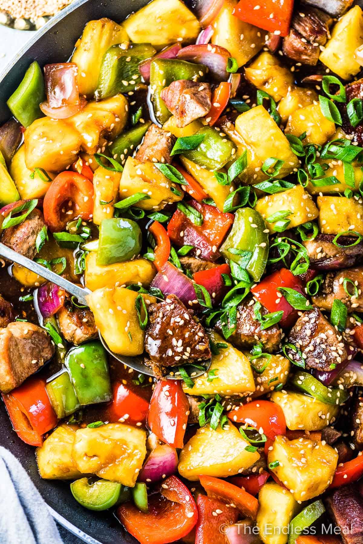Tiki-Inspired Spiced Pineapple Pork Stir Fry