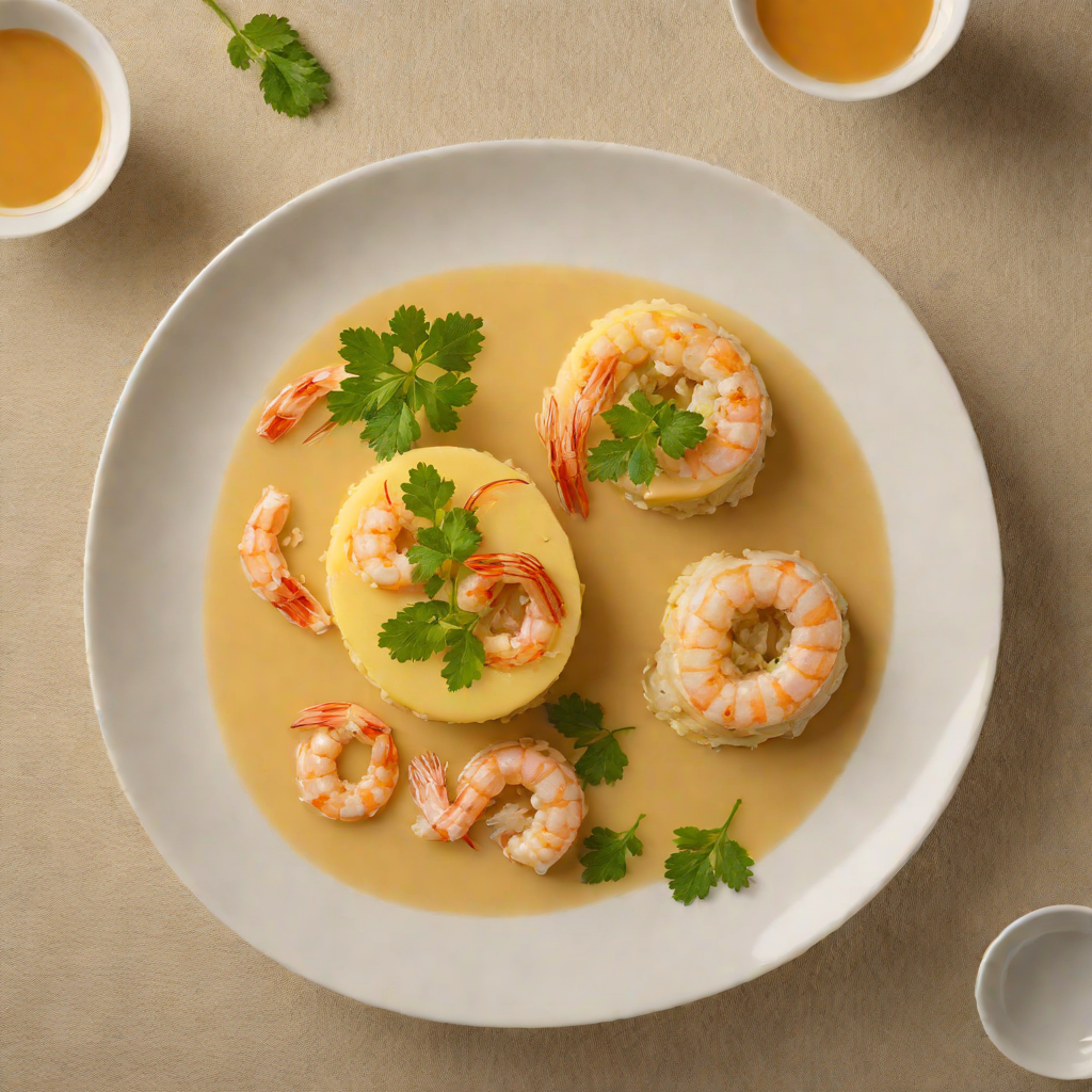 Steamed Cantonese Egg Custard with Shrimp