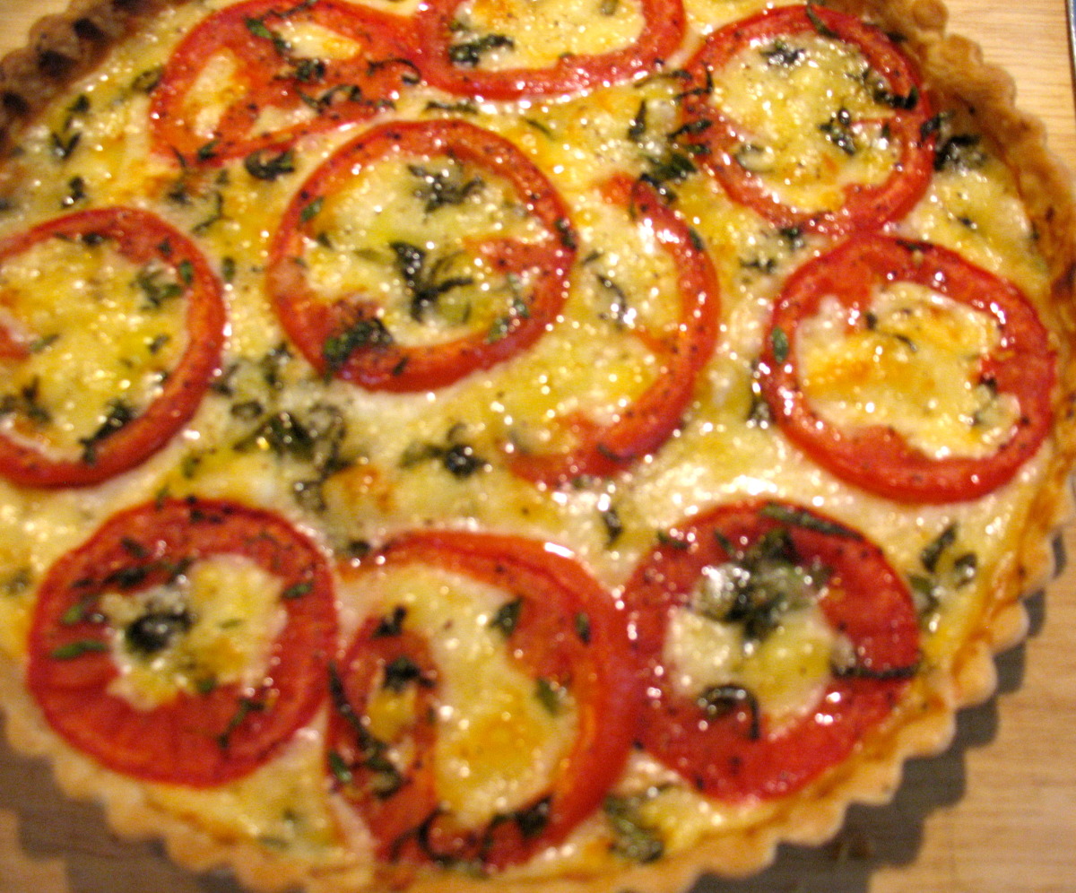 Roasted City Floral Tomato & Herb Tart