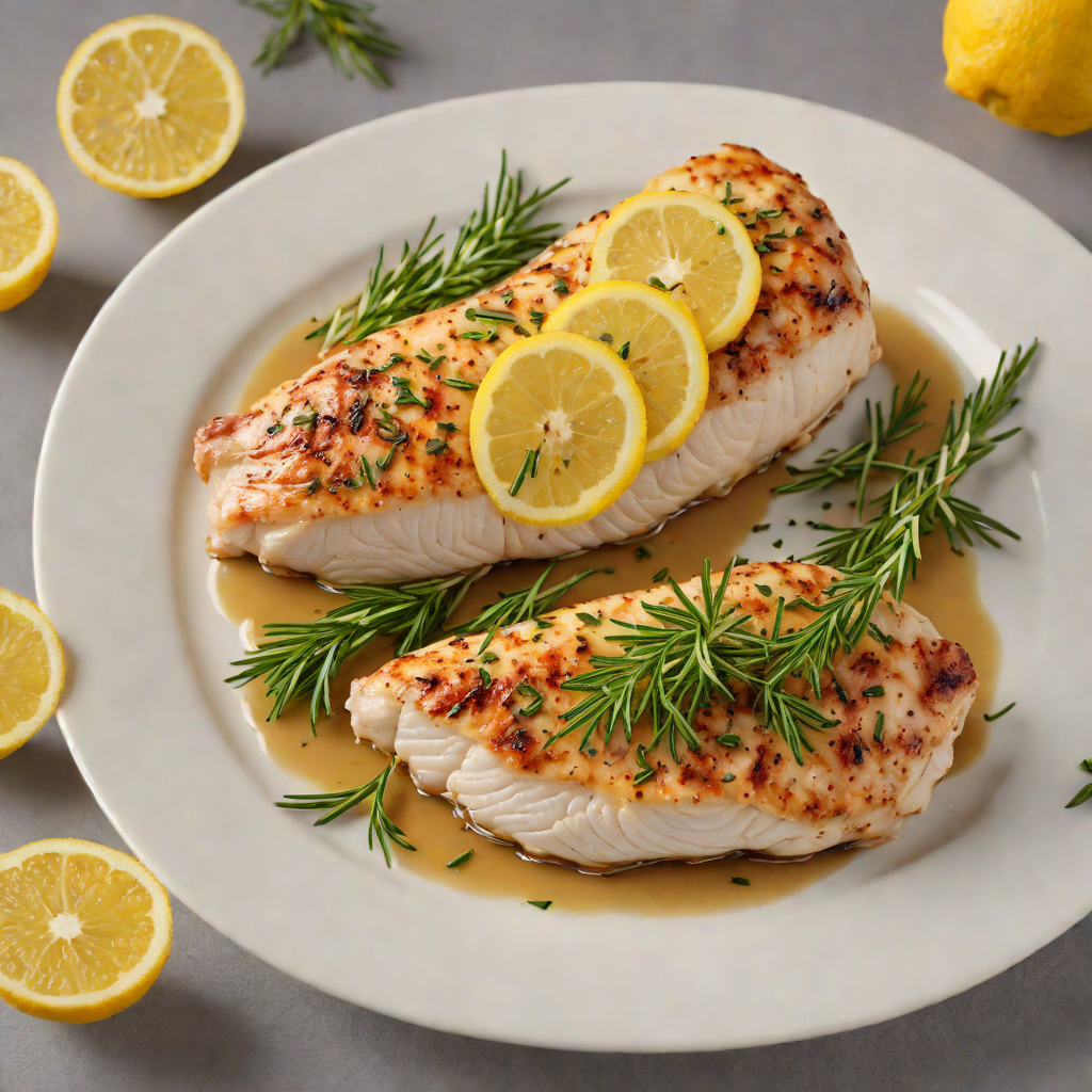 Pan-Seared Chicken Breast with Lemon and Fresh Rosemary
