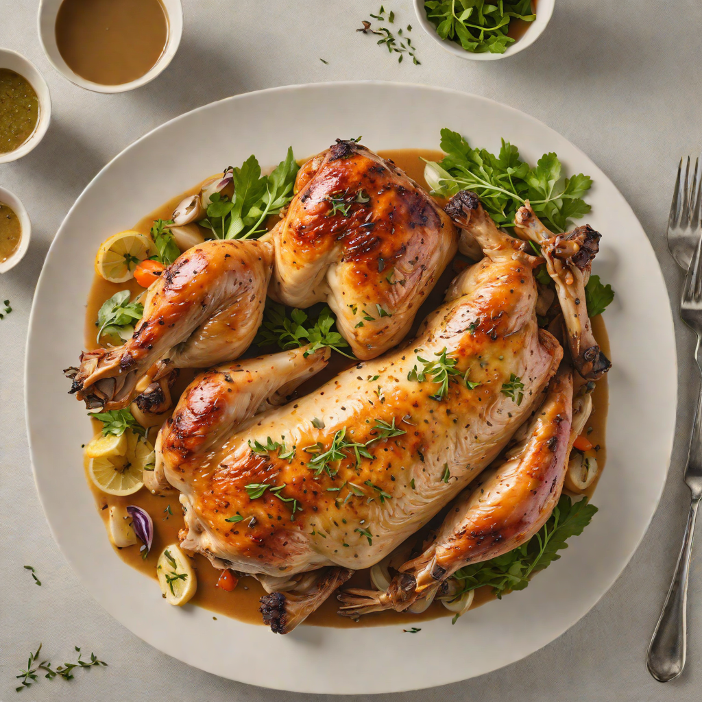 Covert Herb-Rubbed Roast Chicken with Shallot Pan Sauce