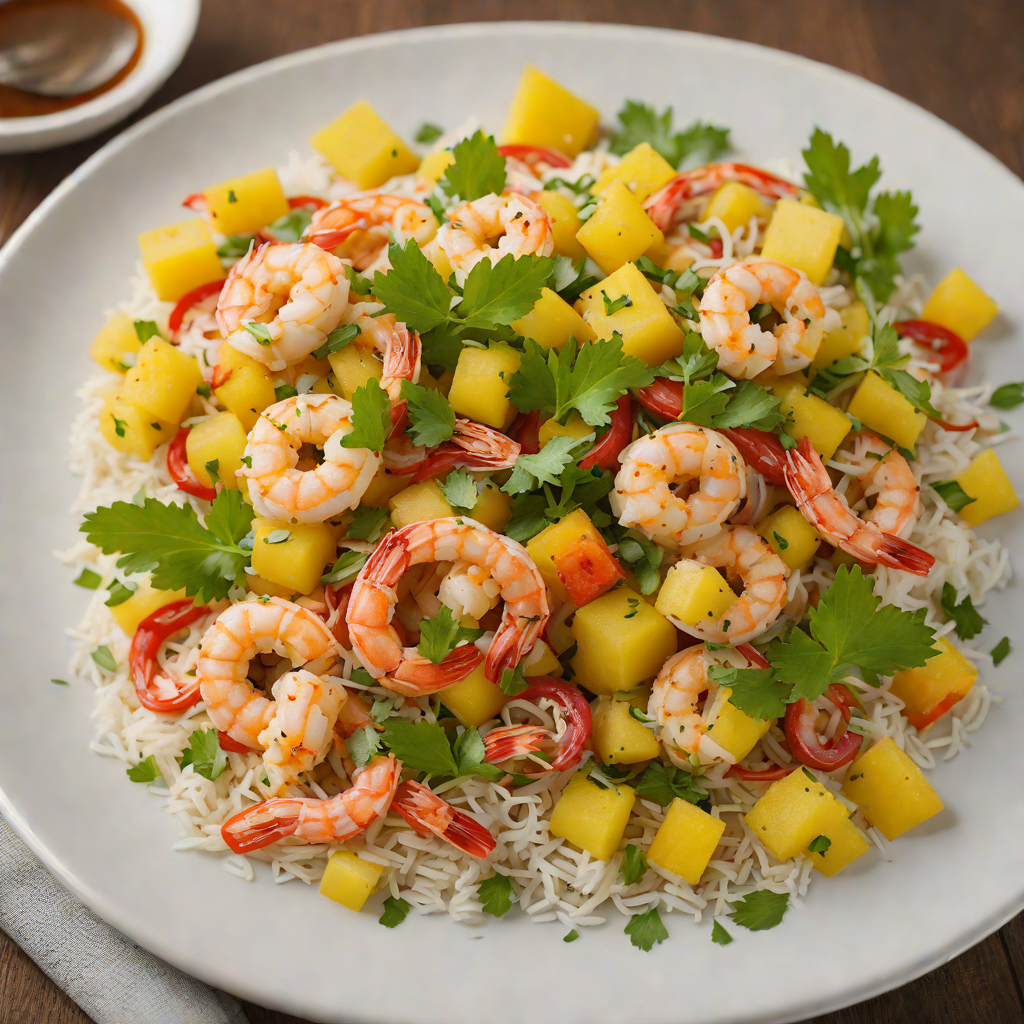 Tiki-Style Coconut and Pineapple Shrimp Stir Fry