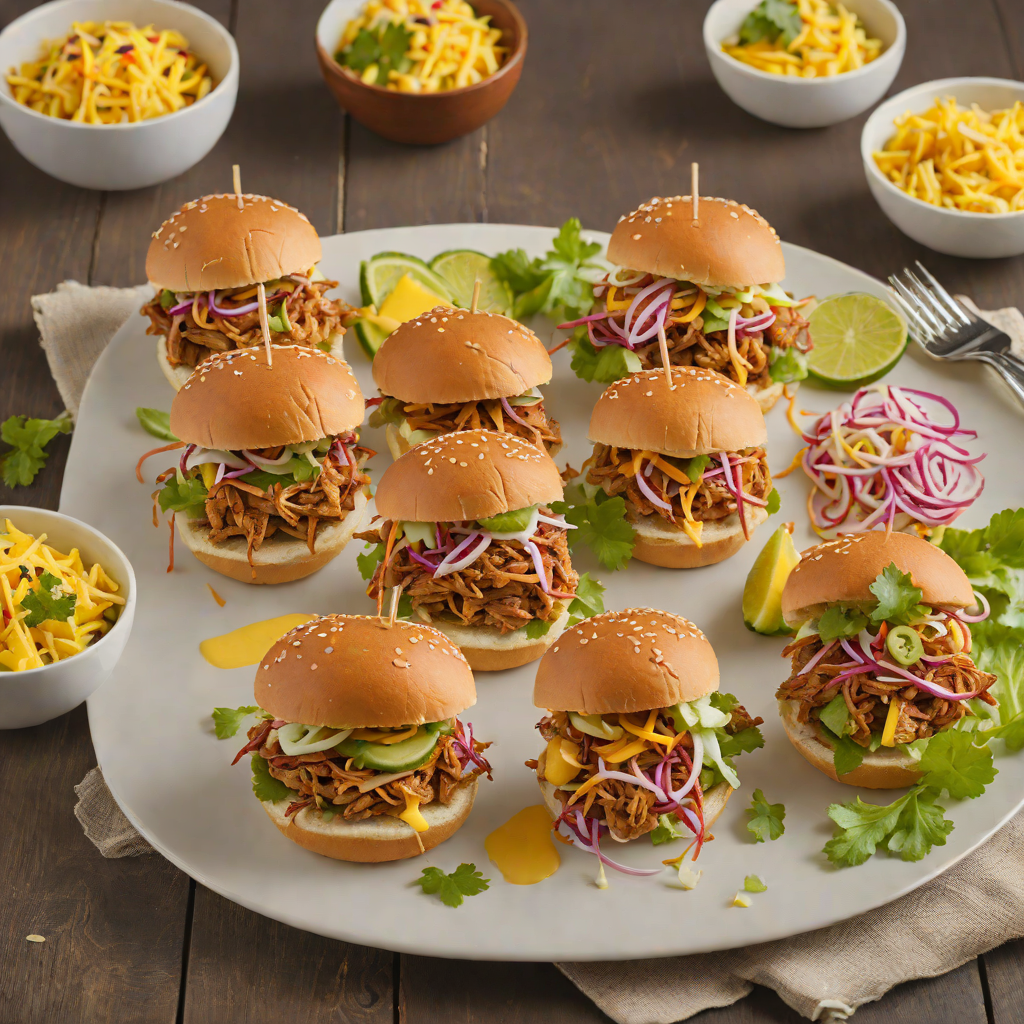 Tiki-Inspired Pulled Pork Sliders with Mango Slaw