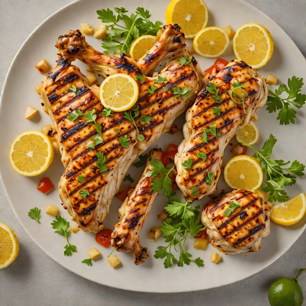 Garlic-Lemon Marinated Grilled Spanish Chicken