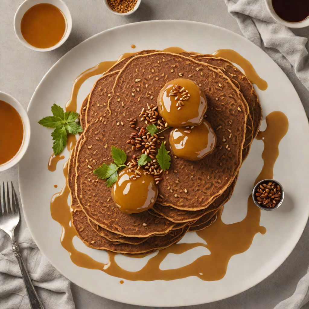 Injera-Style Teff Pancakes with Spiced Honey Drizzle