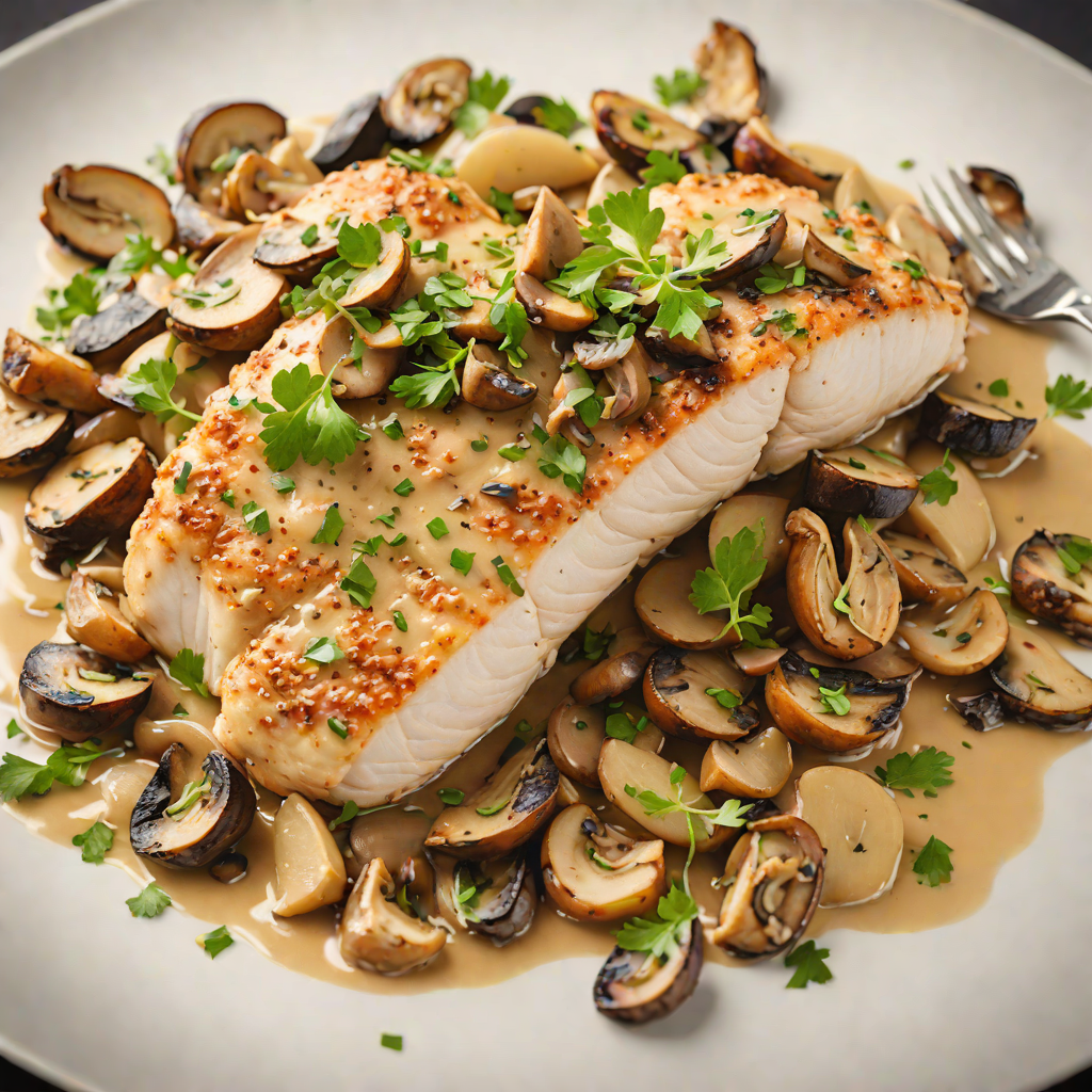 Sautéed Chicken Breast with Mushroom and White Wine Pan Sauce