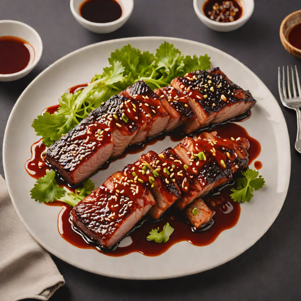 Korean-Style Charred Pork Belly with Gochujang Glaze