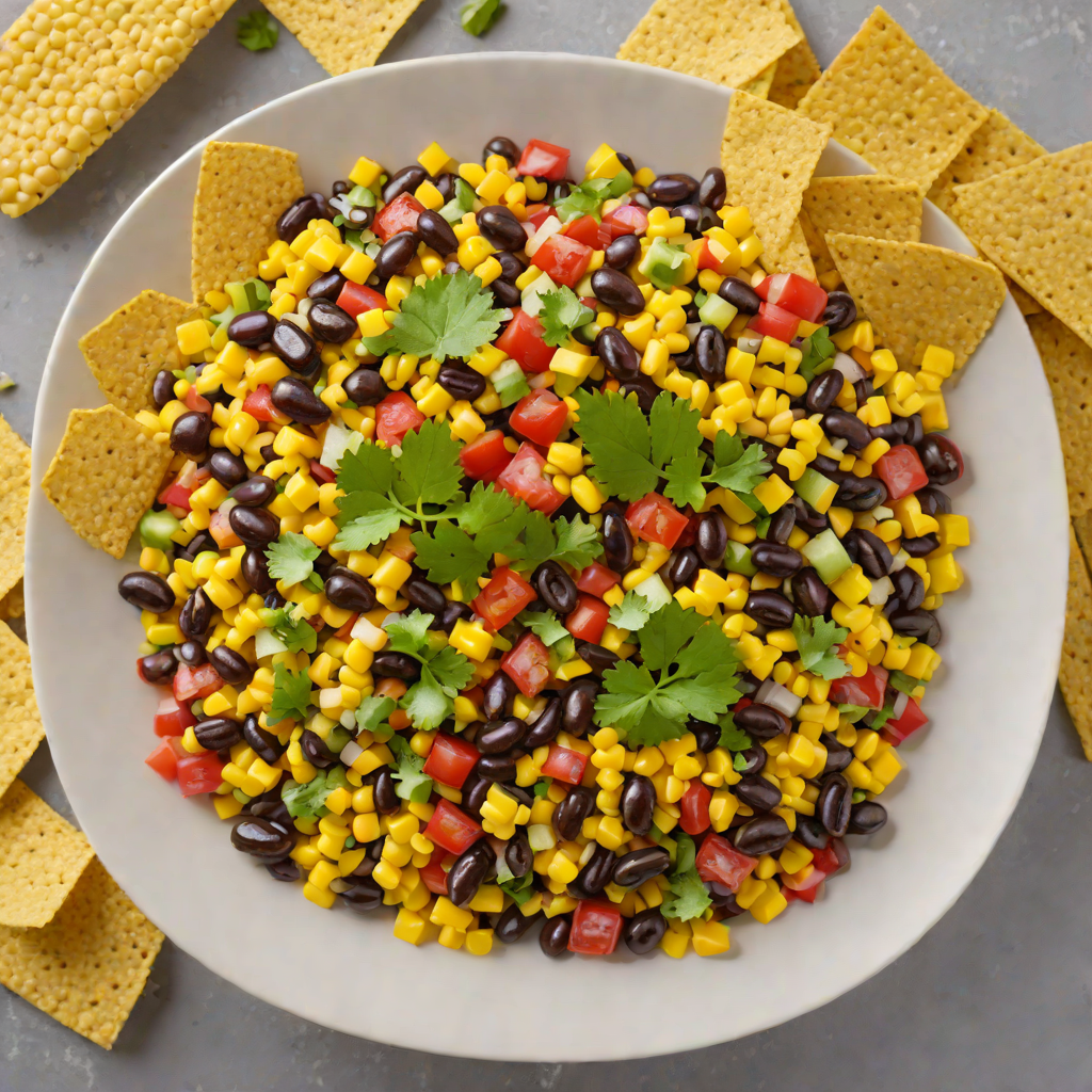 Half-and-Half Black Bean and Corn Salsa